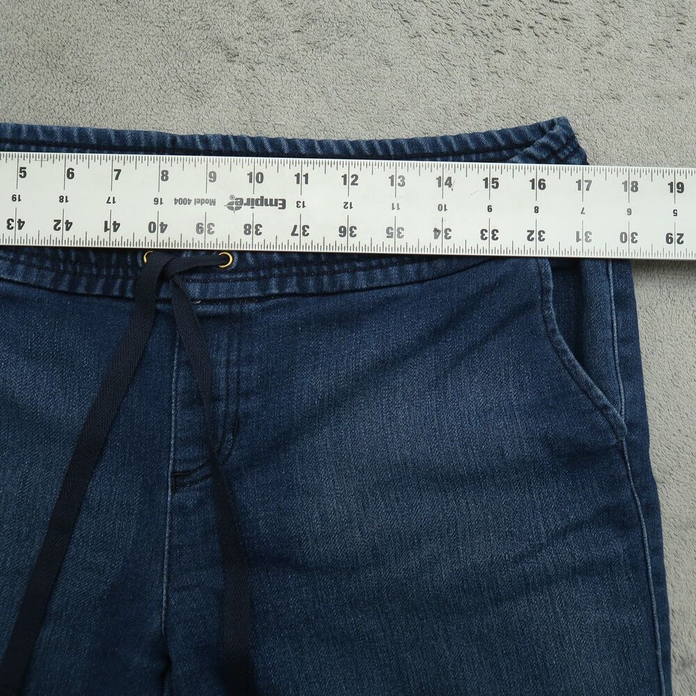 Guess Jeans Women's Size 31 Blue Mid-Rise Elastic Waist Jogger Denim 24" Inseam - Picture 3 of 15